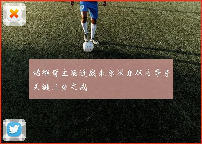 诺维奇主场迎战米尔沃尔双方争夺关键三分之战